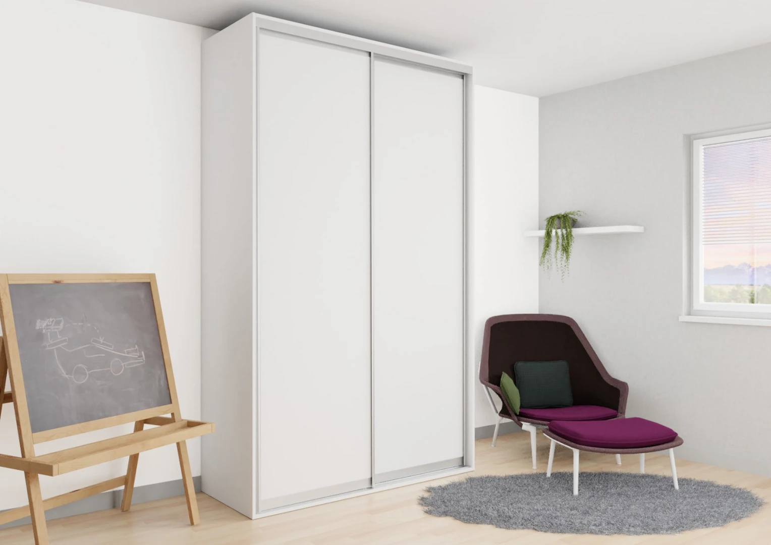 Šatníková skriňa EX150, šírka 150 cm