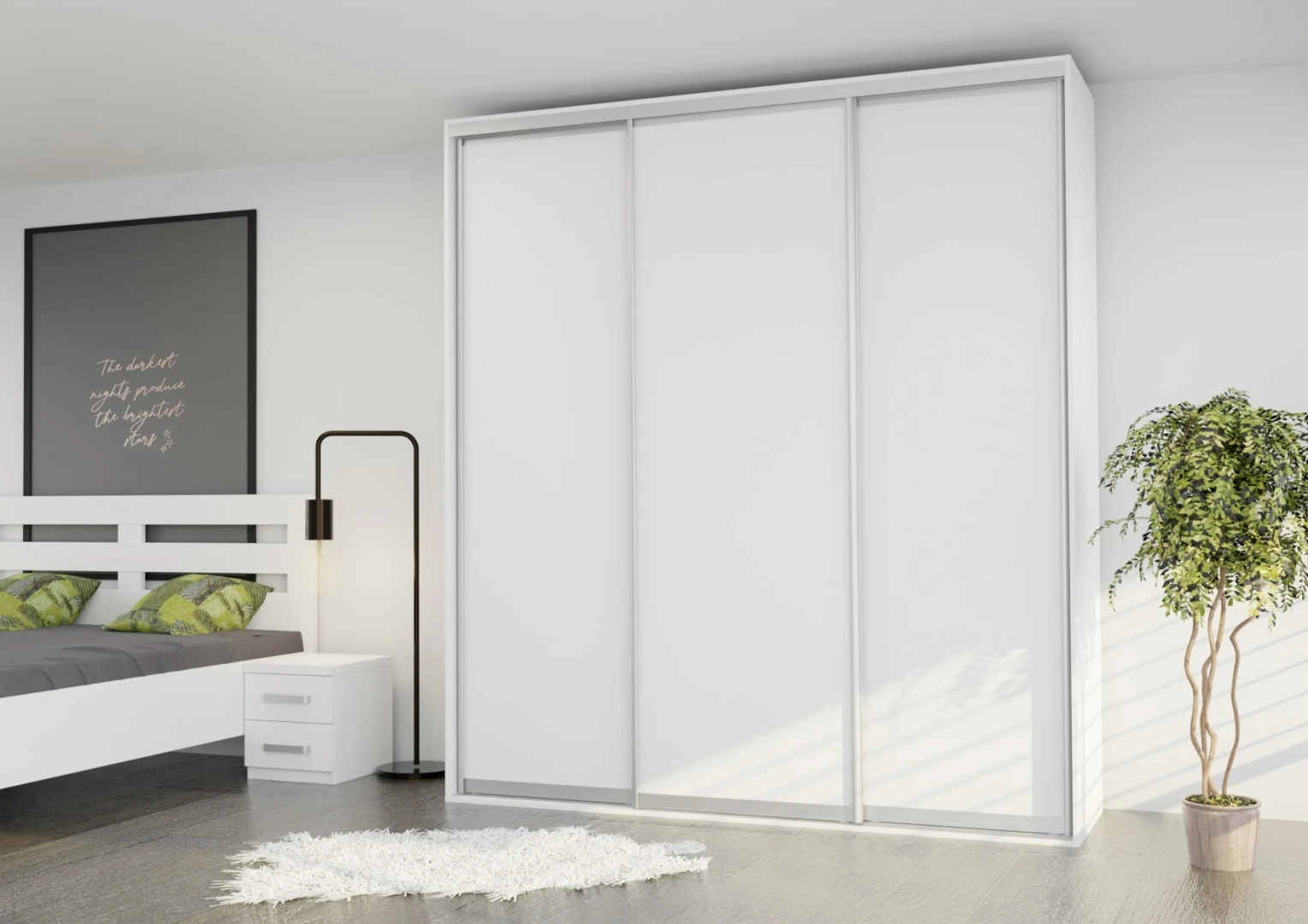 Šatníková skriňa EX220, šírka 220 cm