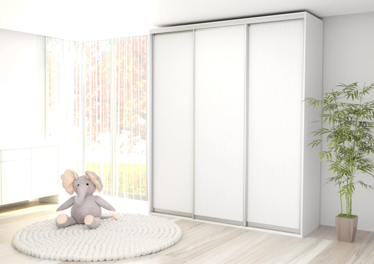 Šatníková skriňa EX210, šírka 210 cm