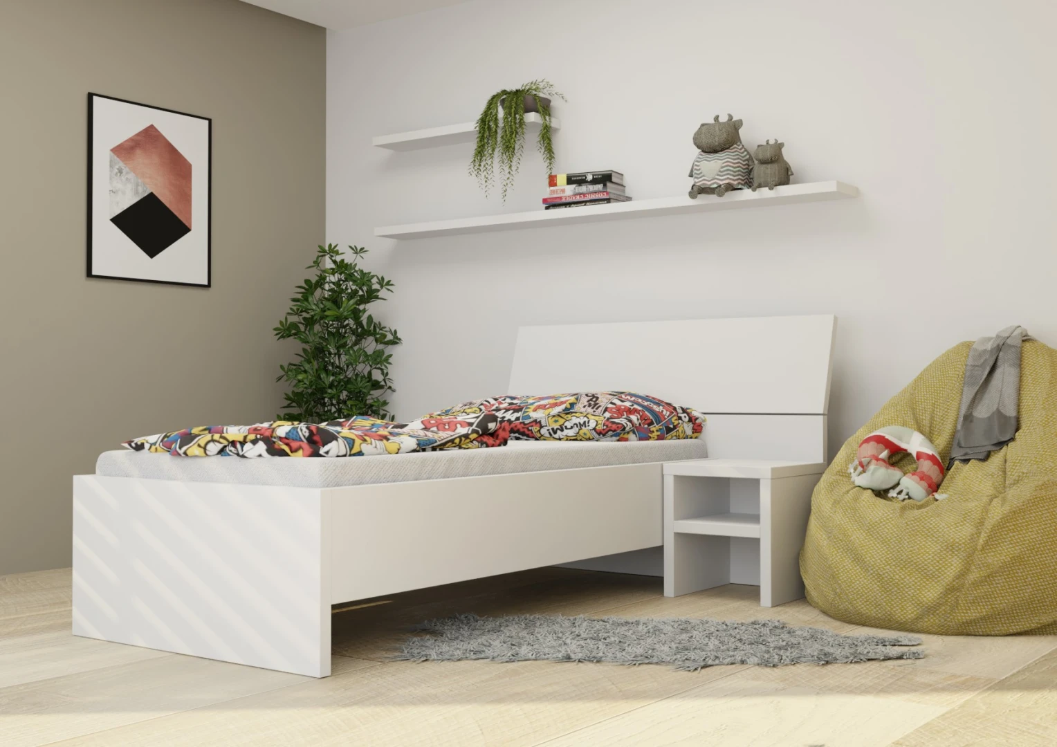 Jednolôžková posteľ Lenka XL