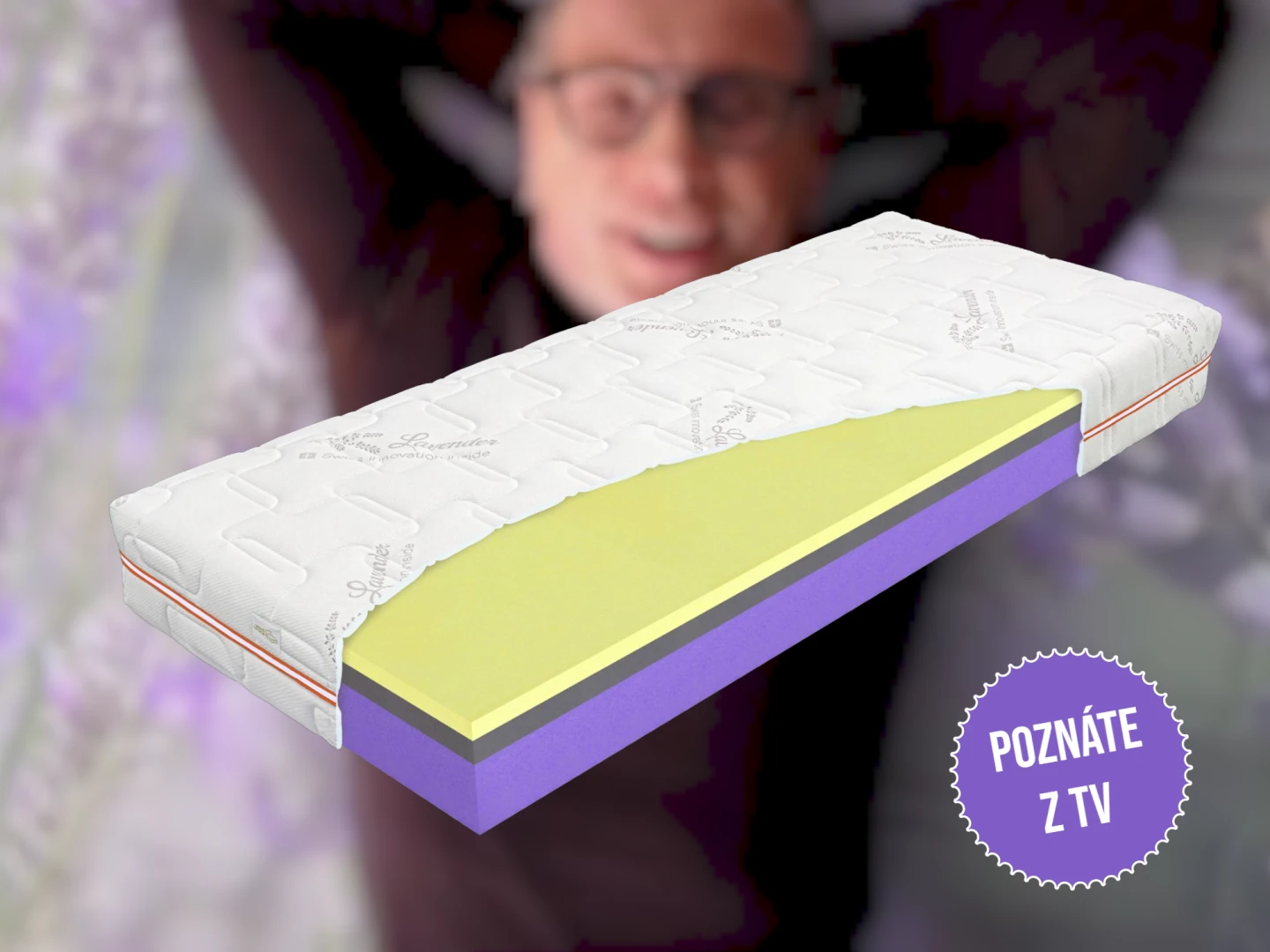 Medový penový matrac, výška 22 cm